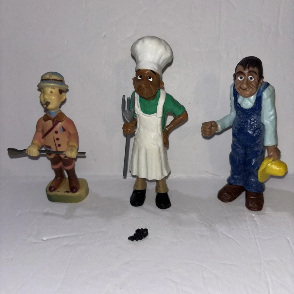 Vintage Wilton & Other Cake Topper Figure Lot Dad Grand Father Lot Of 3